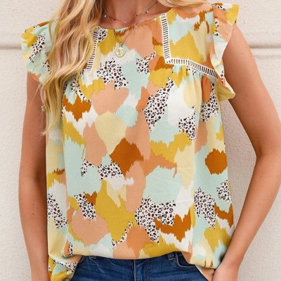 For The Season Ruffled Sleeve Tank Top | Free Shipping