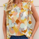  For The Season Ruffled Sleeve Tank Top | Free Shipping
