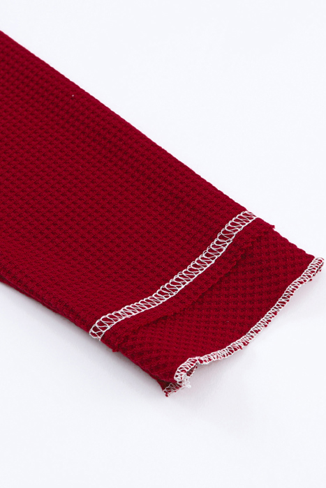 MY DREAM LIFE |Textured Round Neck Long Sleeve Top | Free Shipping