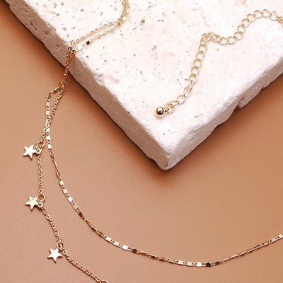 Delicate Double Layer Star Necklace | Free Shipping