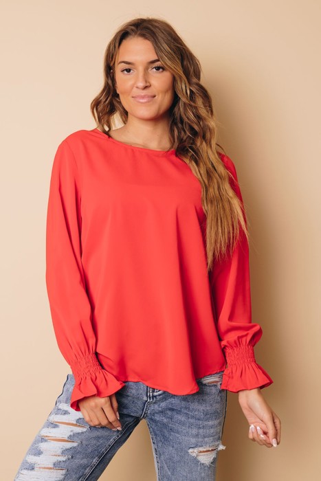 MY DREAM LIFE |Ruffle Bubble Sleeve Top | S-2XL