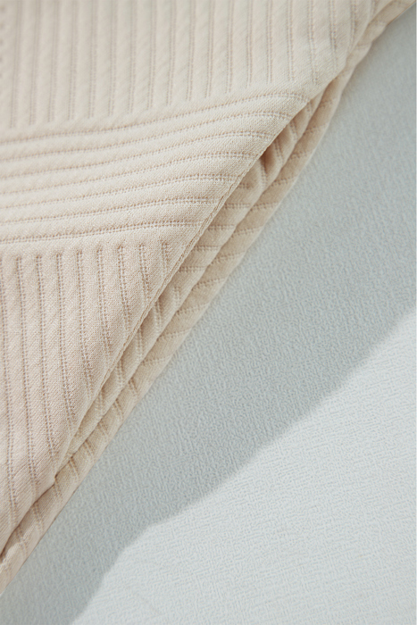 MY DREAM LIFE | Textured Long Sleeve Side Pockets Shift Dress