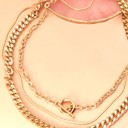  3 Row Chain Toggle Layer Necklace | Free shipping