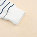  MY DREAM LIFE | Striped Ribbed Trim Long Sleeve Top