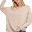  COTTON Raglan Sleeve Thumbhole Top | S-XL