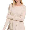  COTTON Raglan Sleeve Thumbhole Top | S-XL