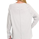  COTTON Raglan Sleeve Thumbhole Top | S-XL