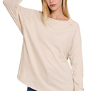  COTTON Spring Raglan Sleeve Thumbhole Top | S-XL