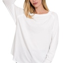  COTTON Raglan Sleeve Thumbhole Top | S-XL