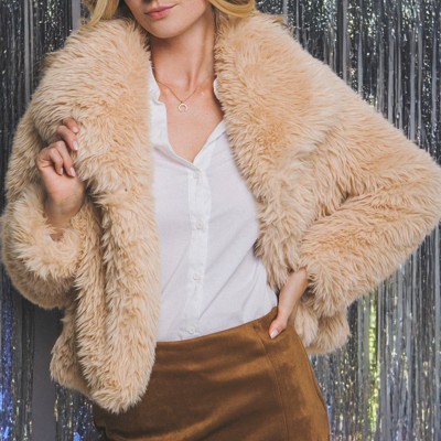 MY DREAM LIFE | Luxe Faux Fur Coat With Pockets