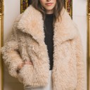  Luxe Faux Fur Coat With Pockets