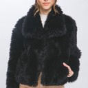  Luxe Faux Fur Coat With Pockets