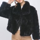  Luxe Faux Fur Coat With Pockets