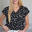  Polka Dot and Lace Top