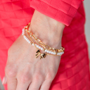  Bow Pearl Link Trio Set Bracelet | Free Shipping