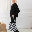  Checkered Tote Bag | Free Shipping