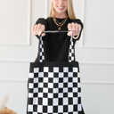  Checkered Tote Bag | Free Shipping