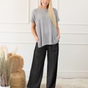  Side Pockets High Waist Wide Leg Lightweight Jeans | S-XXL