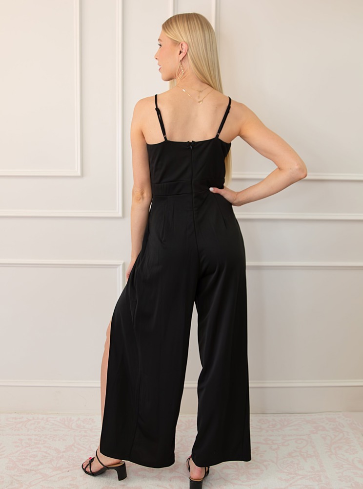 Slit Leg With Pockets Gorgeous Jumpsuit