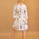  3/4 Sleeve Floral Dress | Free Shipping