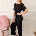  So Glam Belted Jumpsuit - Free Shipping