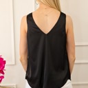  Formal Loose V-Neck Tank Top