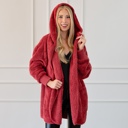 Vintage Red Dream Soft Hooded & Pocketed Jacket | One Size Fits All S-XL