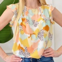  For The Season Ruffled Sleeve Tank Top | Free Shipping