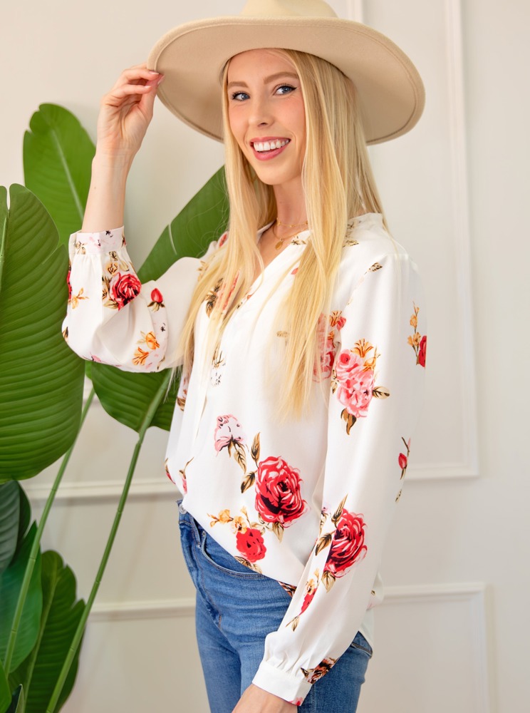 Roses For Me Top | Free Shipping