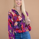  Graffiti Puff Sleeve Blouse