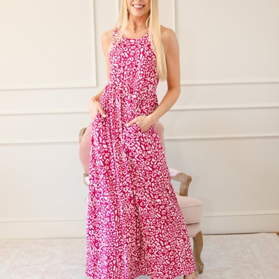 Pocketed Sleeveless Maxi Dress