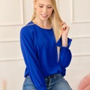  Ruffle Bubble Sleeve Top | Free Shipping