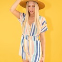  Colorful Button Romper 