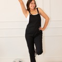  Pocketed Cropped Jumpsuit