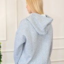  Cable Textured Drawstring Hoodie