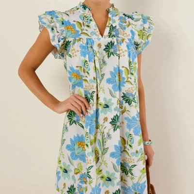 Springtime Serenade Pocketed Mini Dress | S-XL