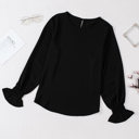  Ruffle Bubble Sleeve Top | Free Shipping