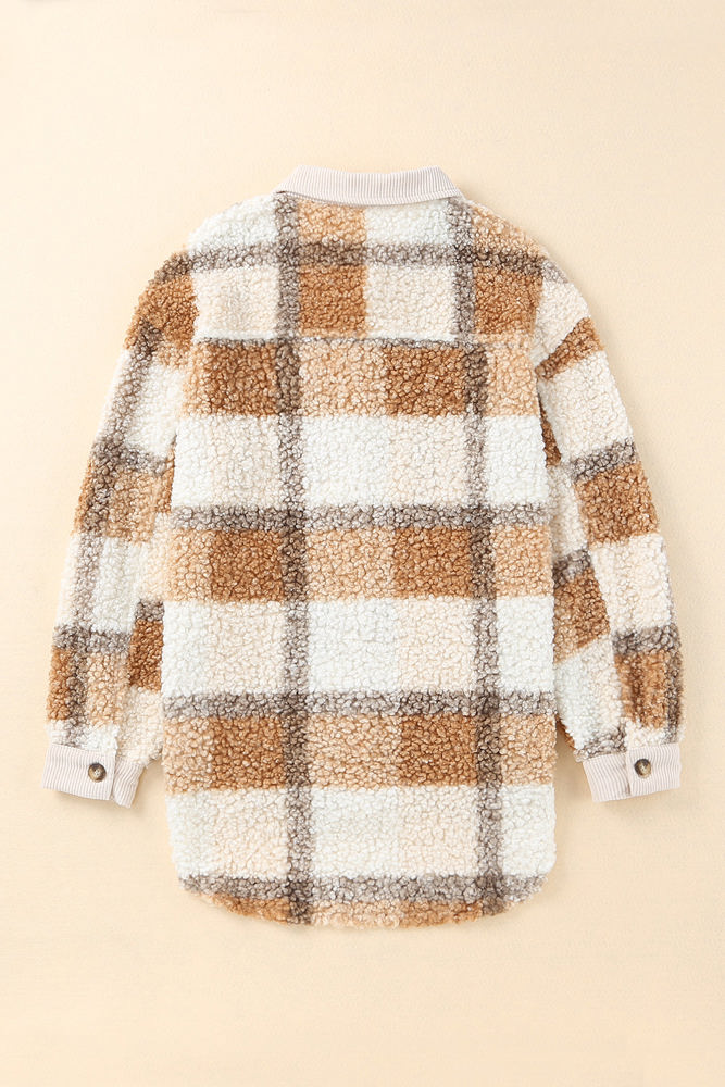 Plaid Teddy Jacket