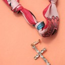 INTR-CROSS-I Handmade Scarf Necklace | Free Shipping