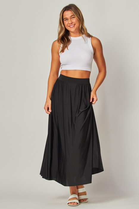 Stretchy Soft Maxi Skirt | 3 Colors