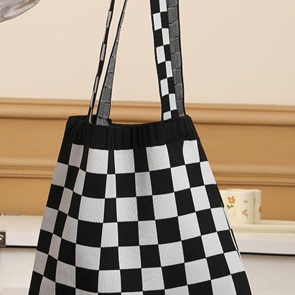 Checkered Tote Bag | Free Shipping