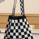  Checkered Tote Bag | Free Shipping