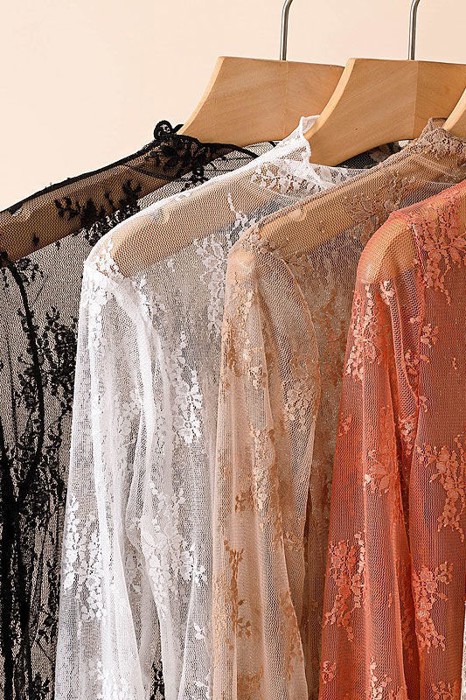 Floral Sheer Lace Trendy Top | S-XL