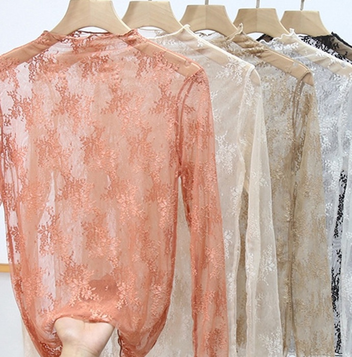 Floral Sheer Lace Trendy Top | S-XL