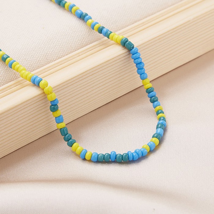Single Summer Beach  Beaded Necklace
