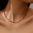  Single Summer Beach  Beaded Necklace