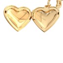  Heart Locket It Pendant Beaded Necklace & Earrings Set