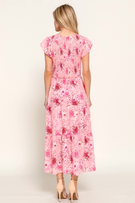 Smocked Charm Floral Dress