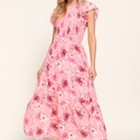  Smocked Charm Floral Dress