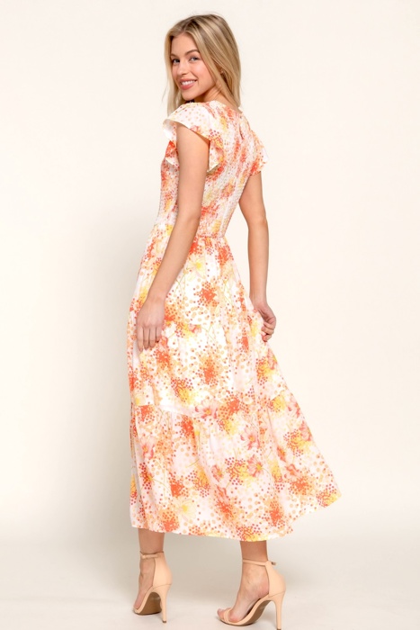 Smocked Charm Floral Dress